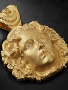 Greg Yuna - Mini Medusa Gold Diamond Pendant