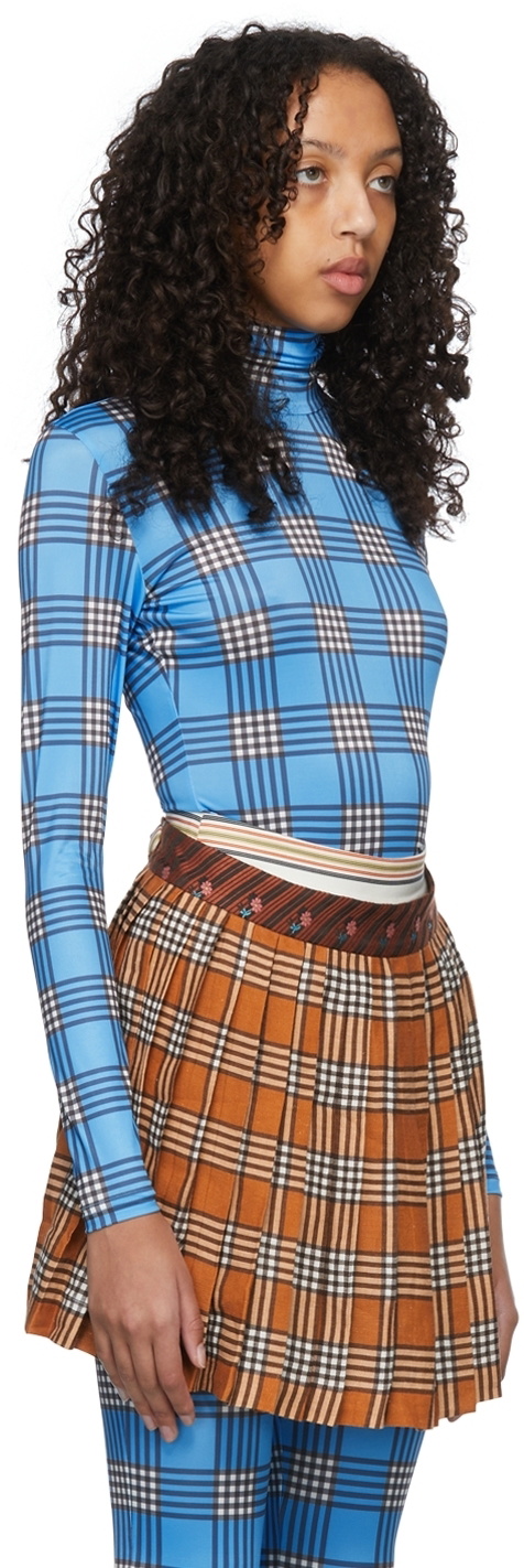 SHUTING QIU Blue Polyester T-Shirt