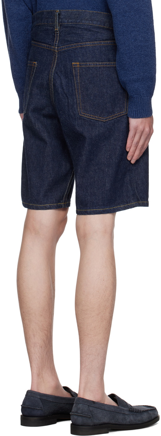 BEAMS PLUS Indigo Relaxed-Fit Denim Shorts