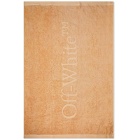 Off-White Bookish Shower Towel in Powder