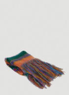 Fuzzy Stripe Scarf in Multicolour