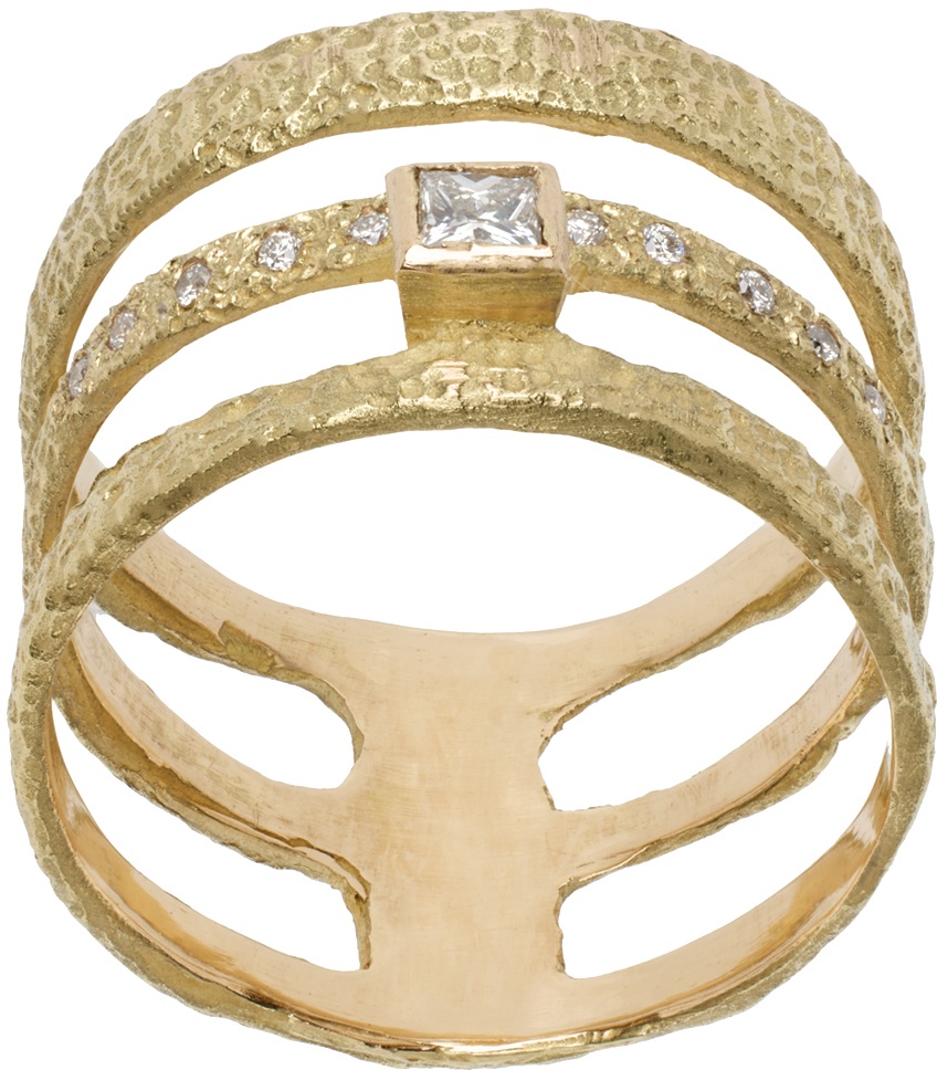 ELHANATI Gold Monochrome Finest Intermix Ring Elhanati