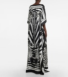 Dolce&Gabbana - Zebra-print silk gown