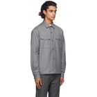 Z Zegna Grey Wool Shirt Jacket