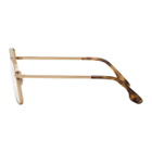 Victoria Beckham Gold and Tortoiseshell Aviator Glasses