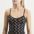 Marine Serre Women's Moon Printed Mini Dress in Inverse Tan