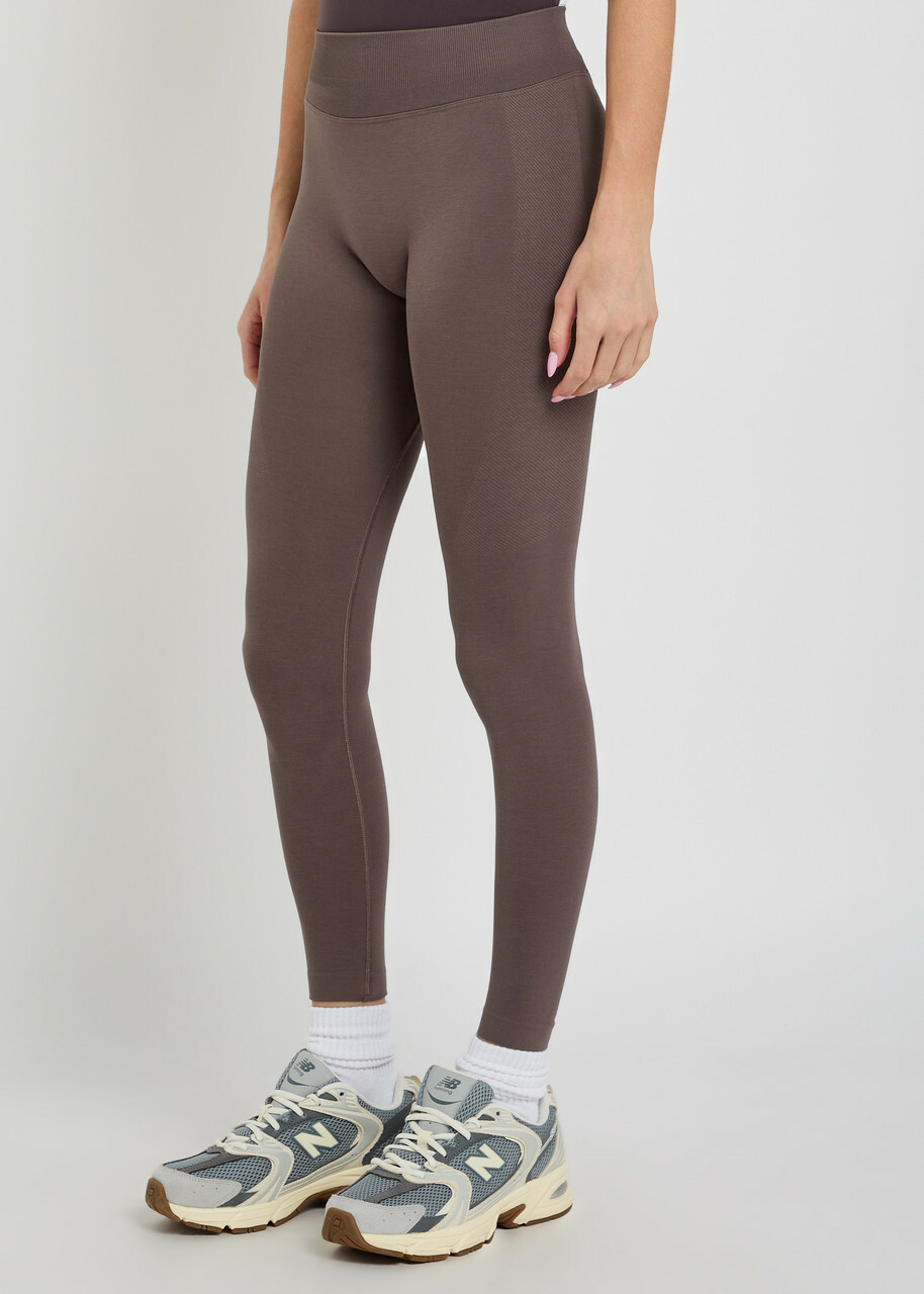Tala Sculpted Seamless Technical-stretch Leggings Dark Brown