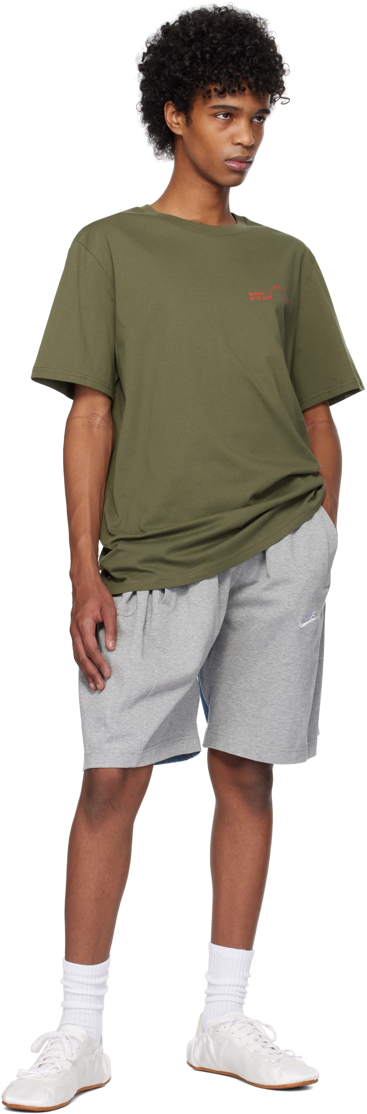 Bless Khaki N°79 Multicollection V T-shirt Bless