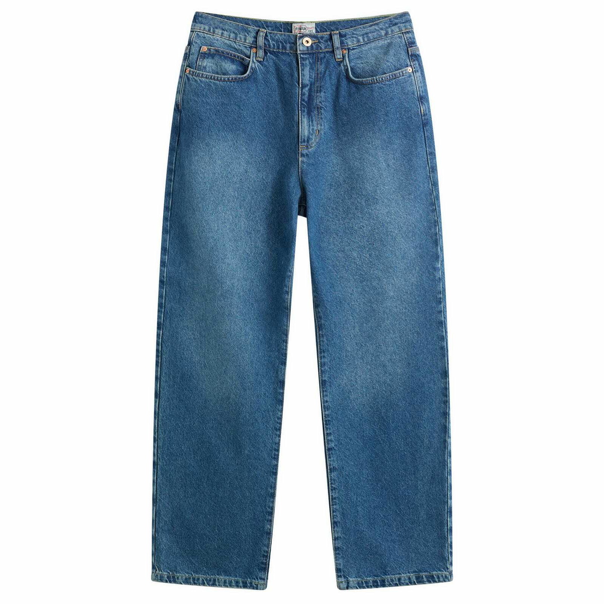 Stan Ray Men's Wide 5 Pocket Jeans in Heavy Stonewash Denim Stan Ray