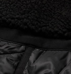 Nike - NSW Panelled Fleece and Quilted Shell Hooded Jacket - Black