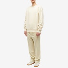 Auralee Men's Smooth Soft Crew Sweat in Ivory