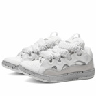Lanvin Men's Curb Sneakers in Grey/White