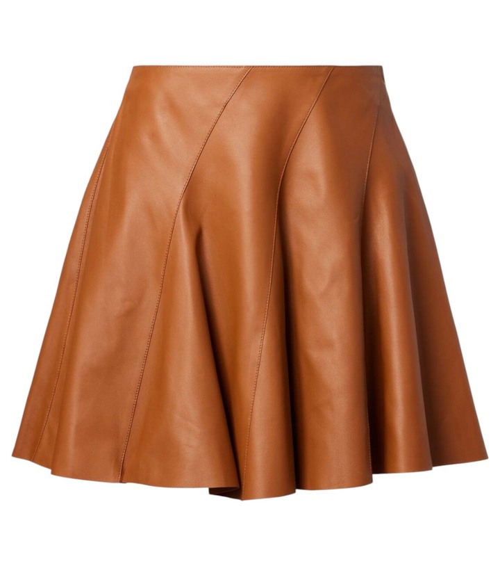 Photo: Ralph Lauren Collection Leather miniskirt