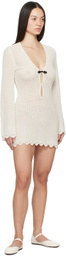 The Garment Off-White V-Neck Minidress