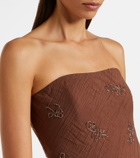 Staud Cassie beaded organza maxi dress