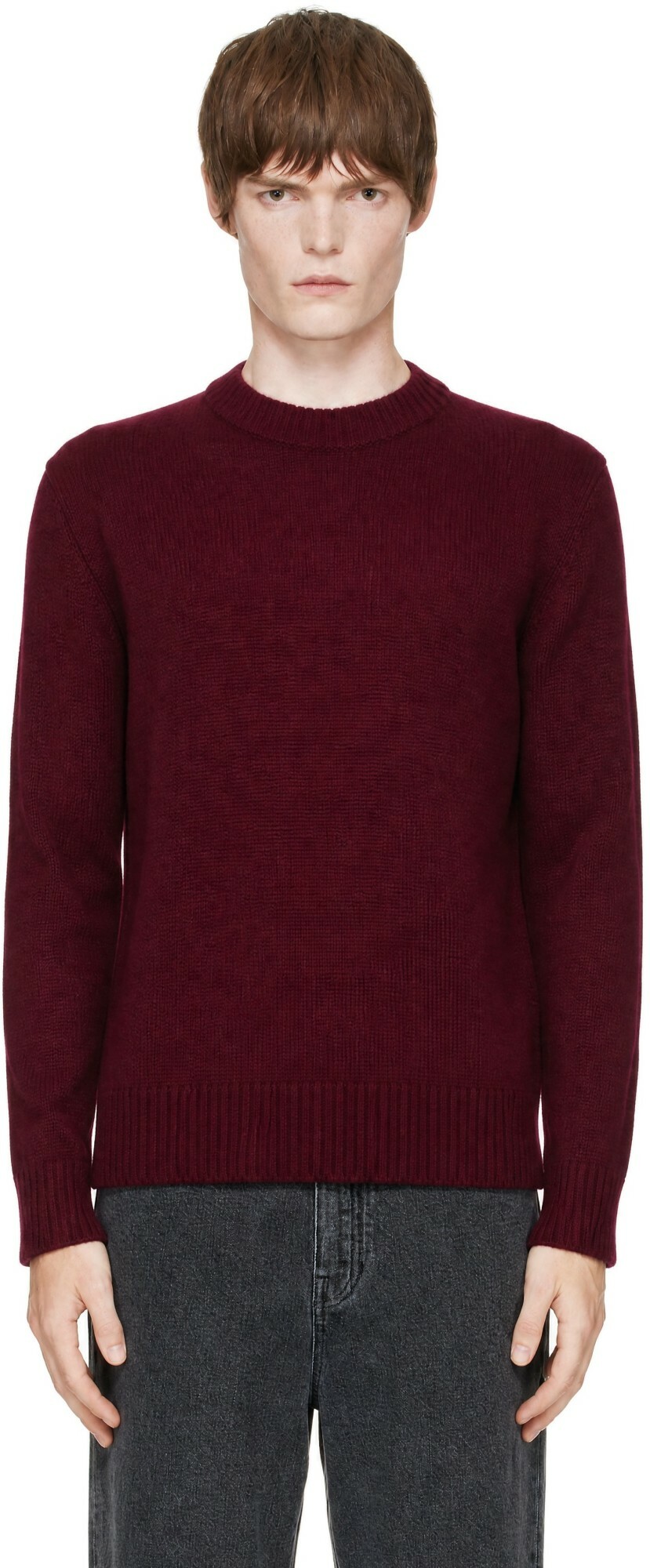 LISA YANG Burgundy Kristian Sweater