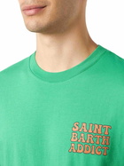 MC2 Saint Barth Man Cotton T-shirt With Cuba Libre Addicted Print
