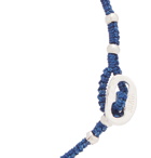 Mikia - Beaded Cord Bracelet - Blue