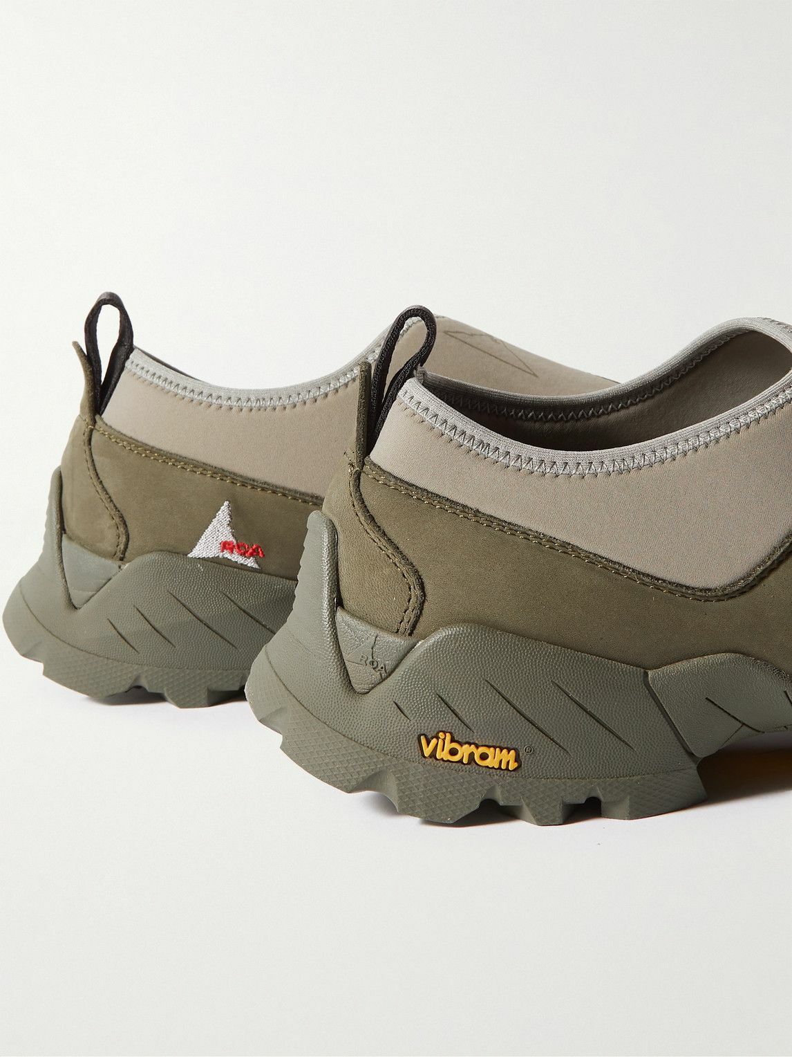 【Roa】 Suede-trimmed slip-onスニーカー Roa Suede-trimmed slip-on sneakers ROA