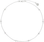 Stolen Girlfriends Club Silver Stolen Cross Choker