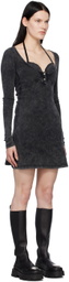 Diesel Black D-Branette Minidress