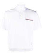 THOM BROWNE - Rwb Cotton Polo Shirt