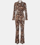 Diane von Furstenberg Michele leopard-print jumpsuit