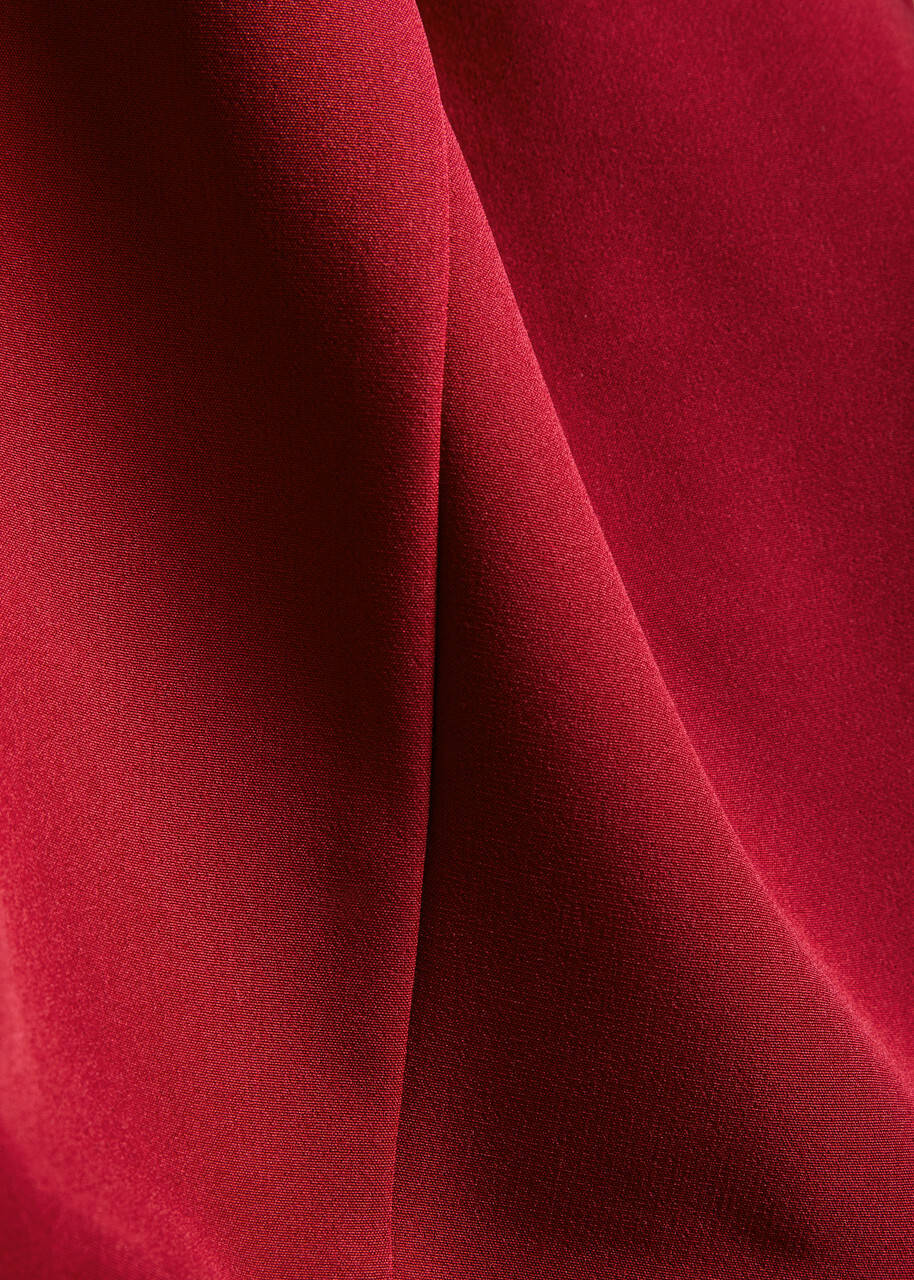 Roland Mouret Panelled Crepe Jacket Dark Red