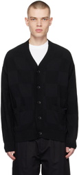Izzue Black Paneled Cardigan