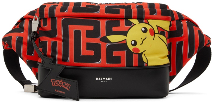 Photo: Balmain Black & Red Pokémon Edition Graphic Pouch