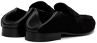 Manolo Blahnik Black Plymouth Loafers
