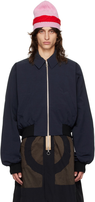 Photo: Edward Cuming Navy Bottom Heavy Bomber Jacket