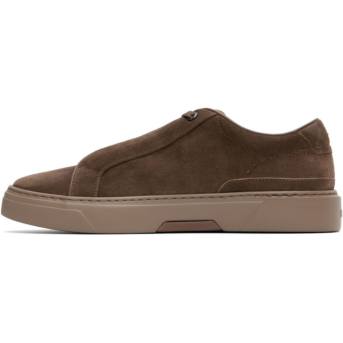 BOSS Taupe Gary Suede Sneakers