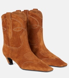 Khaite - Dallas suede cowboy boots