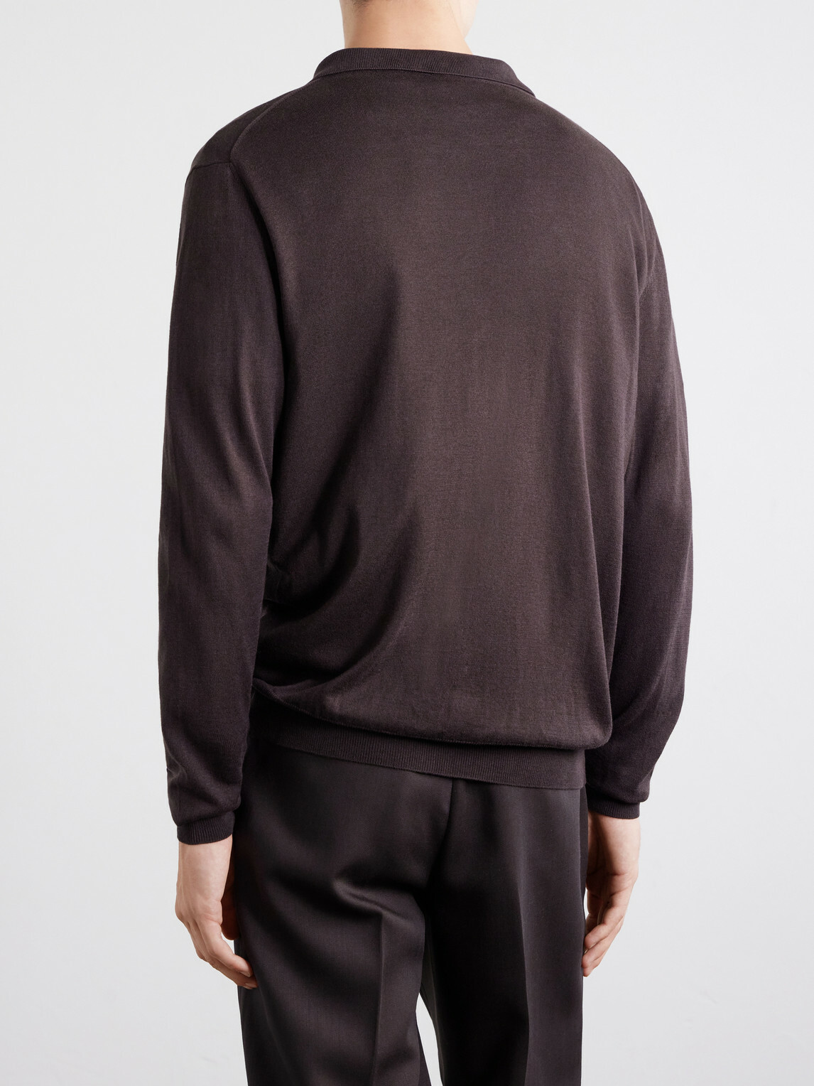 Caruso - Silk and Cotton-Blend Cardigan - Brown