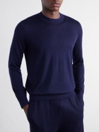 Mr P. - Cashmere and Silk-Blend Sweater - Blue