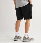 Reigning Champ - Mélange Loopback Pima Cotton-Jersey Drawstring Shorts - Black