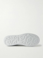 McQueen - Exaggerated-Sole Leather Sneakers - White