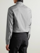 TOM FORD - Slim-Fit Gingham Cotton-Poplin Shirt - Gray