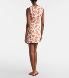 SIR Chloe floral linen-blend minidress