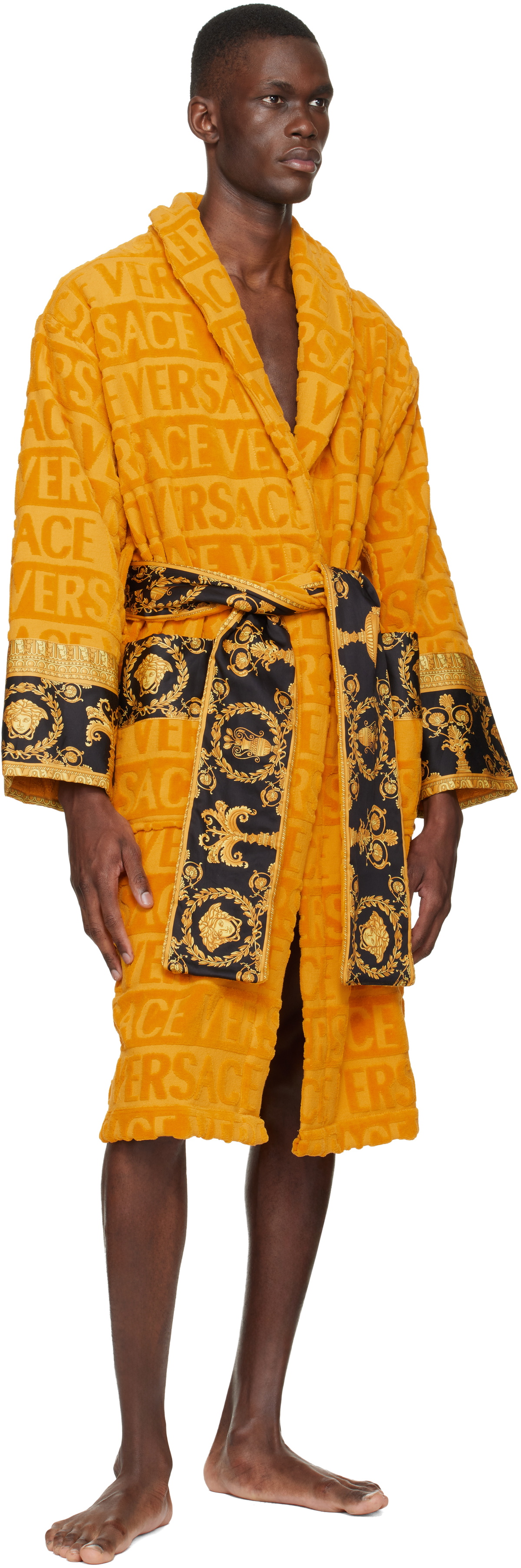 Versace Yellow 'I Heart Baroque' Bathrobe