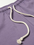 Acne Studios - Forge Straight-Leg Cotton-Jersey Drawstring Shorts - Purple