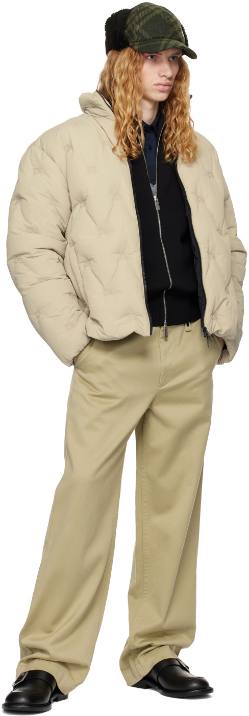 Burberry Green EKD Nylon Padded Down Jacket Burberry