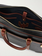 Mulberry - Heritage Leather-Trimmed Scotchgrain Briefcase