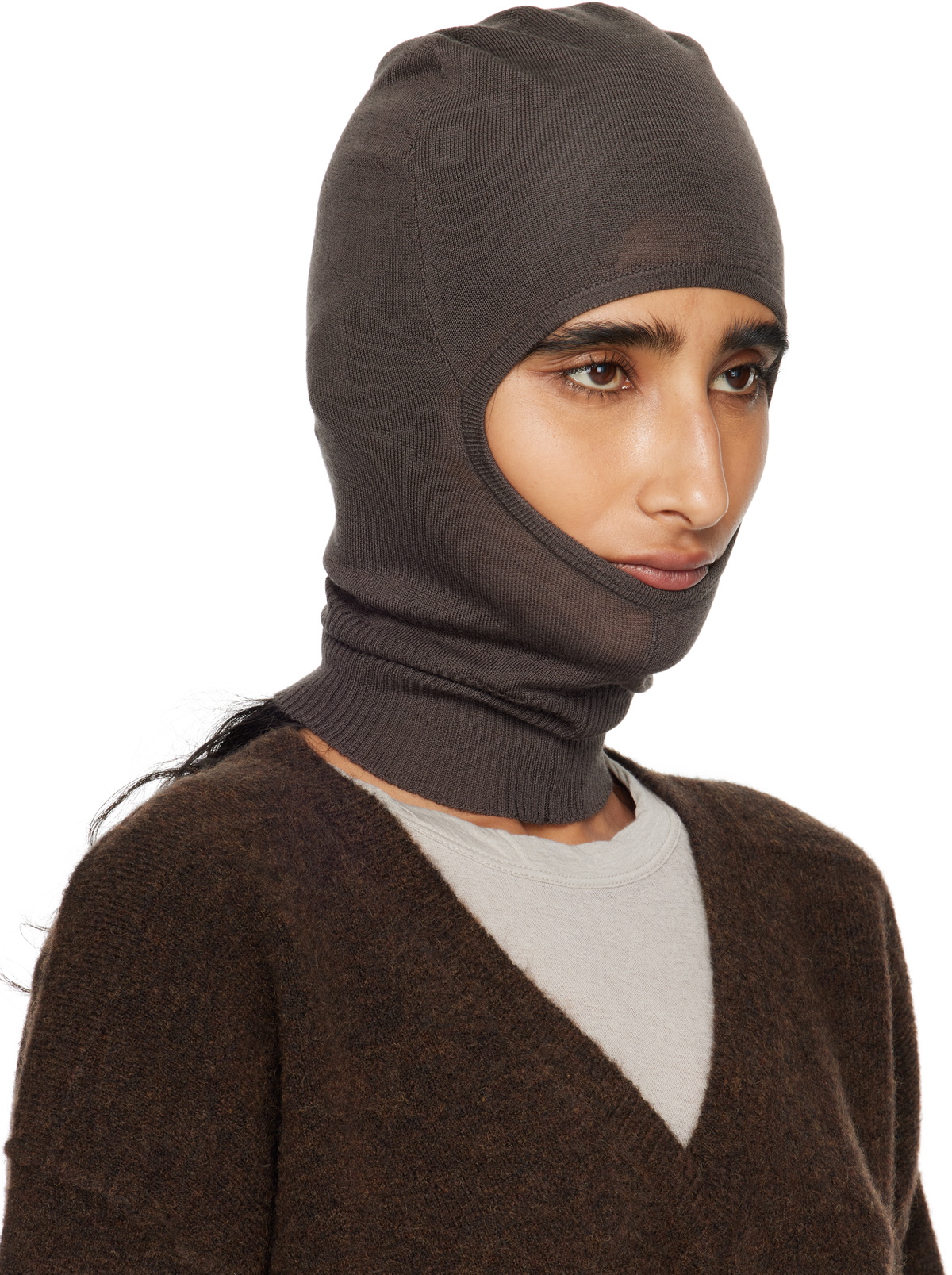 Rick Owens Gray Concordians Skull Balaclava