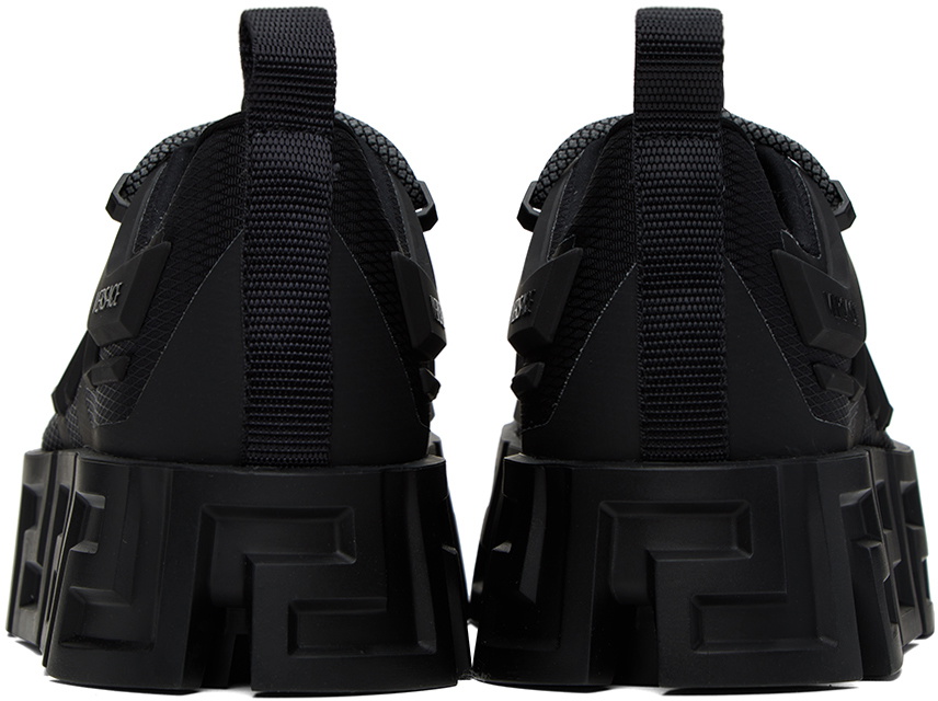 Versace Black Greca Labyrinth Sneakers Versace
