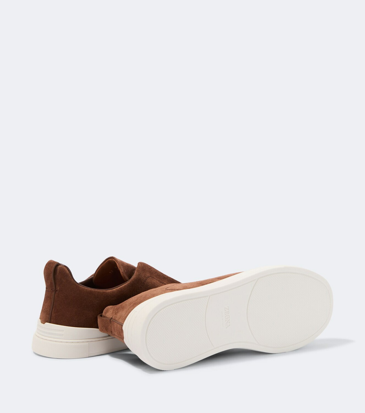 Zegna Triple Stitch suede slip-on sneakers