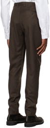 Sunspel Brown Pleated Trousers