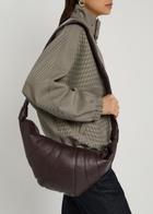 Lemaire Croissant Medium Grained Leather Shoulder bag - Dark Brown - One Size