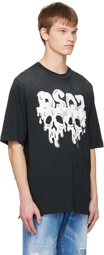 Dsquared2 Black After Midnight Goth Skater T-Shirt